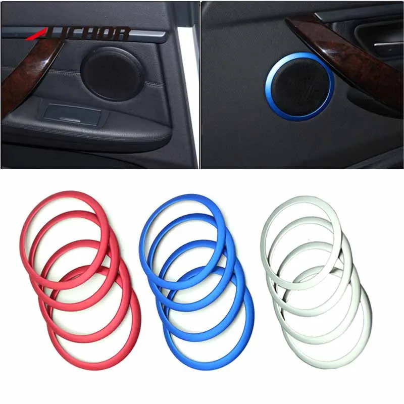 

Car Door Speaker Ring Sound Decorations Loudspeaker Trim Car Accessories for BMW new E90 3 Series GT F30 F31 F32 F33 316i318li