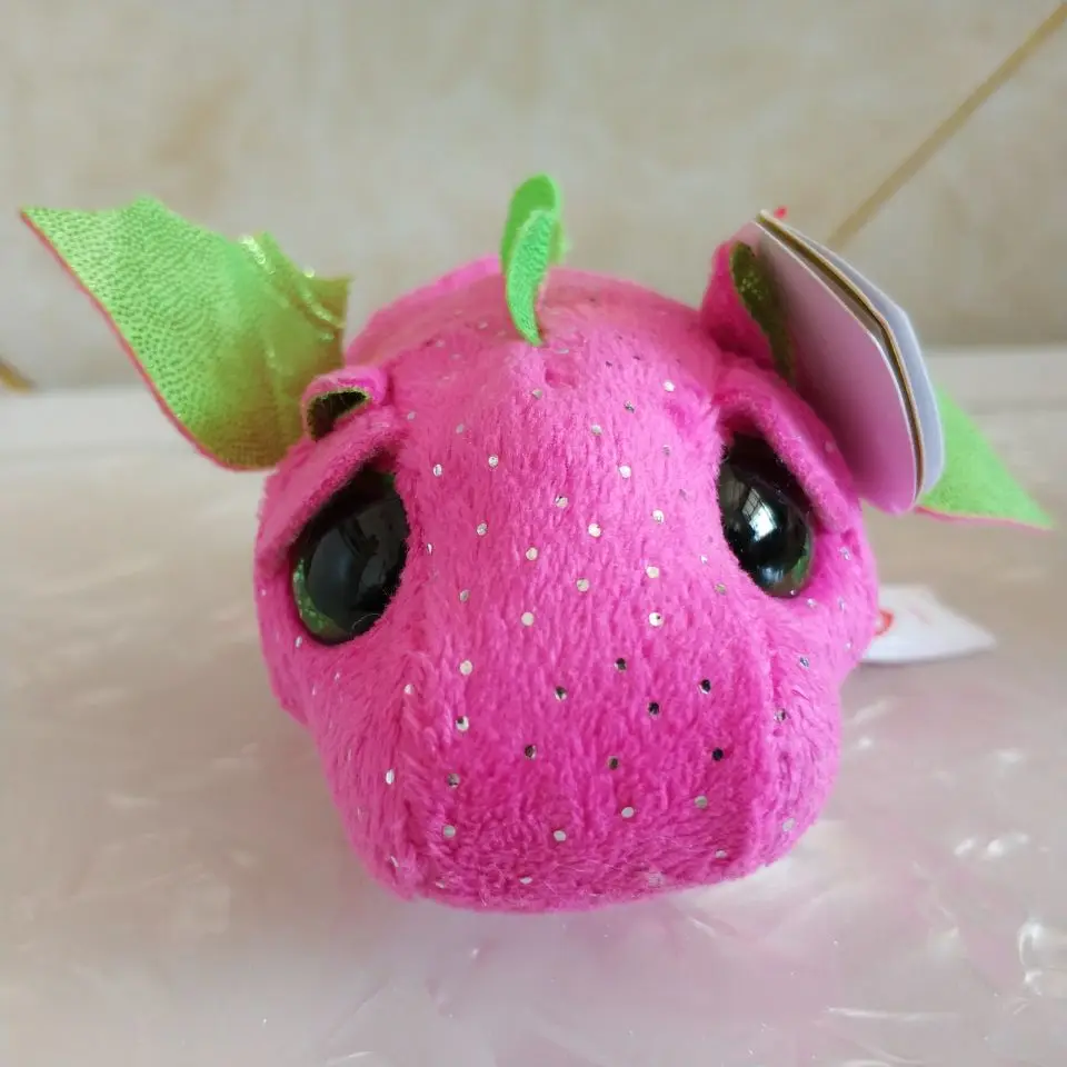 

total 30pieces darby dragons red dragon TSUM TSUM 10CM TY soft toy plush toys tush label and heart tag