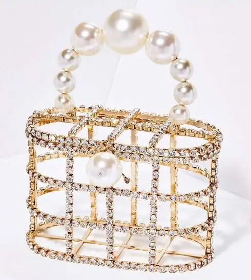 Strass Days Élégance Panier Protection Élégant Dîner Process 30 De Faits Poignée Femelle Étui Mode Perle À Luxe La Dames Encadrée Main Sacs ARwxdppqX