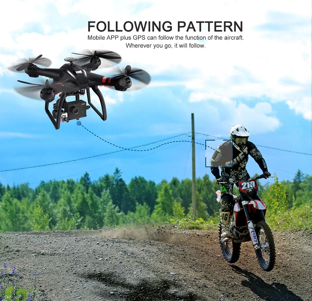 X22 Dual GPS WiFi FPV Brushless Drone with Gimbal 1080P HD Camera RC Quadcopter RTF