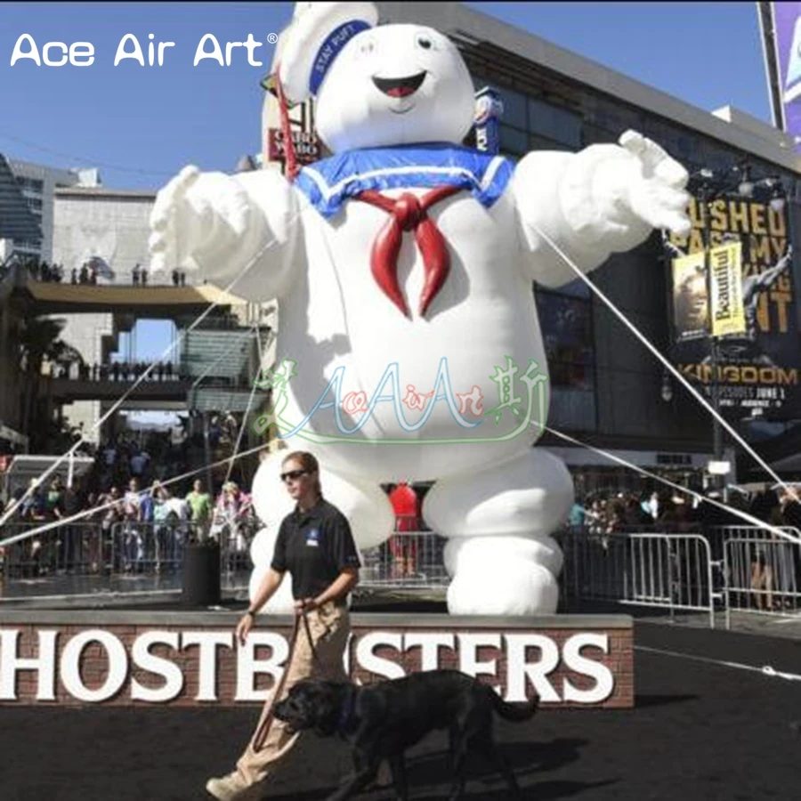 Huge cartoon character inflatable Ghostbuster Stay Puft balloon,pop up