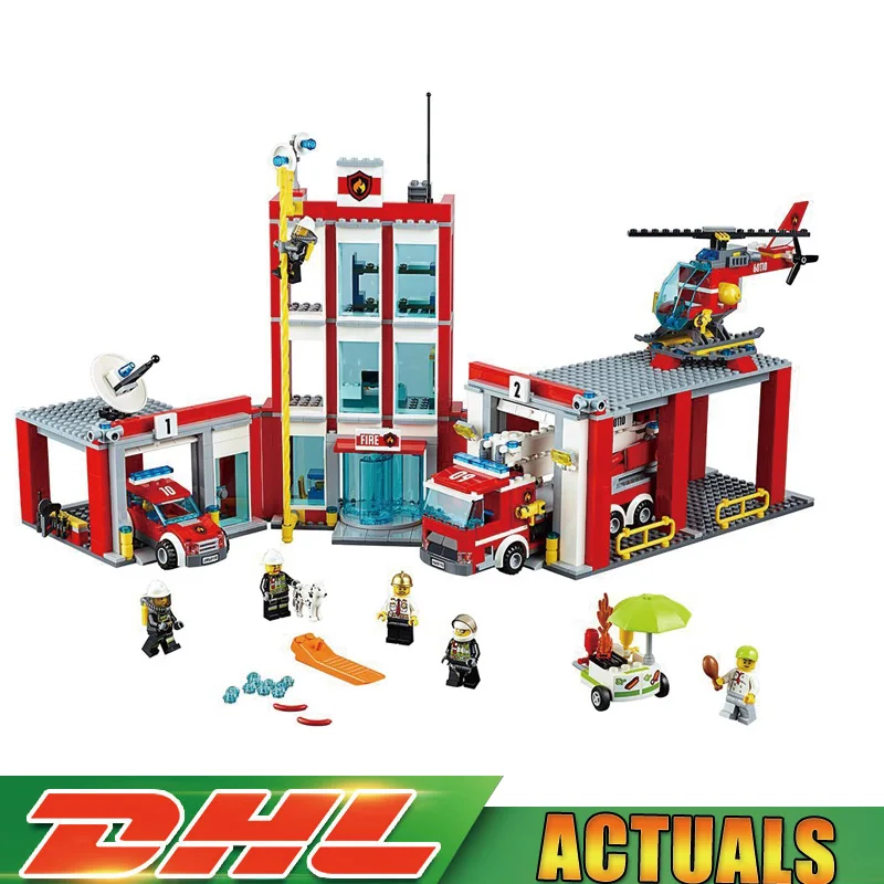 Lepin 02052 City Series The Fire Station Set Helicopter Compatible Legoings 60110 Building Blocks Bricks Educational Toys Gifts Lepin 02052 City Series The Fire Station Set Helicopter Compatible Legoings 60110 Building Blocks Bricks Educational Toys Gifts