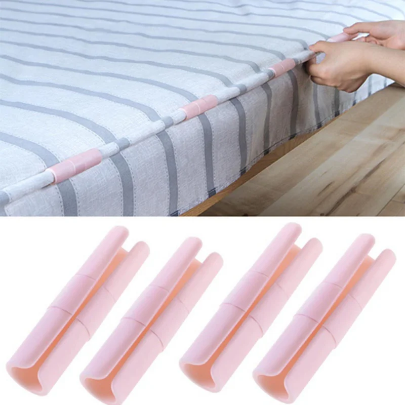 

10pcs Anti-slip Home Bed Sheet Clips Grippers Fasteners ABS Clothespins Clothes Pegs Food Sealed Bag Clips