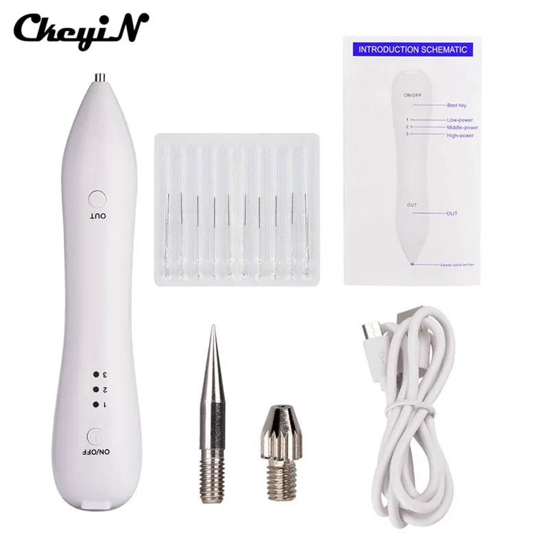 

2017 Portable Laser Mole Removal Machine Tool Spot Remover Facial Freckle Wart Removal Plasma Pen Salon Home Beauty Device S50
