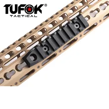 Tufok Keymod Picatinny рельсовый профиль-9 слотов Keymod подставка для ружья Маунт Уивер рельс с поворотное крепление для Принадлежности для охоты