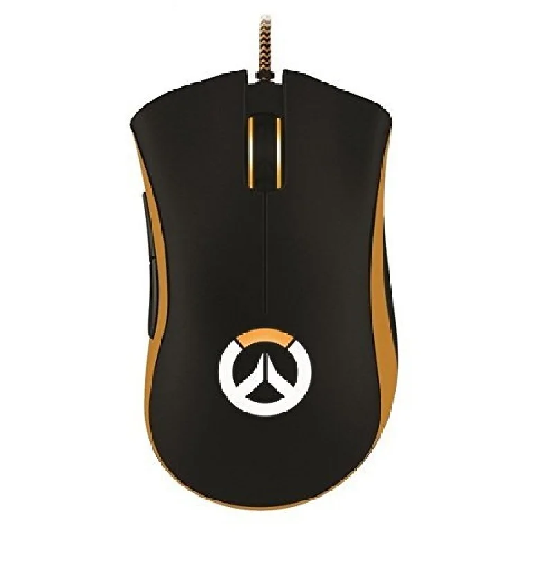 Игровая мышь razer DeathAdder Chroma Overwatch Edition 10000 dpi RGB эргономичная компьютерная Игровая USB Проводная Розничная посылка - Цвет: No Retail Box