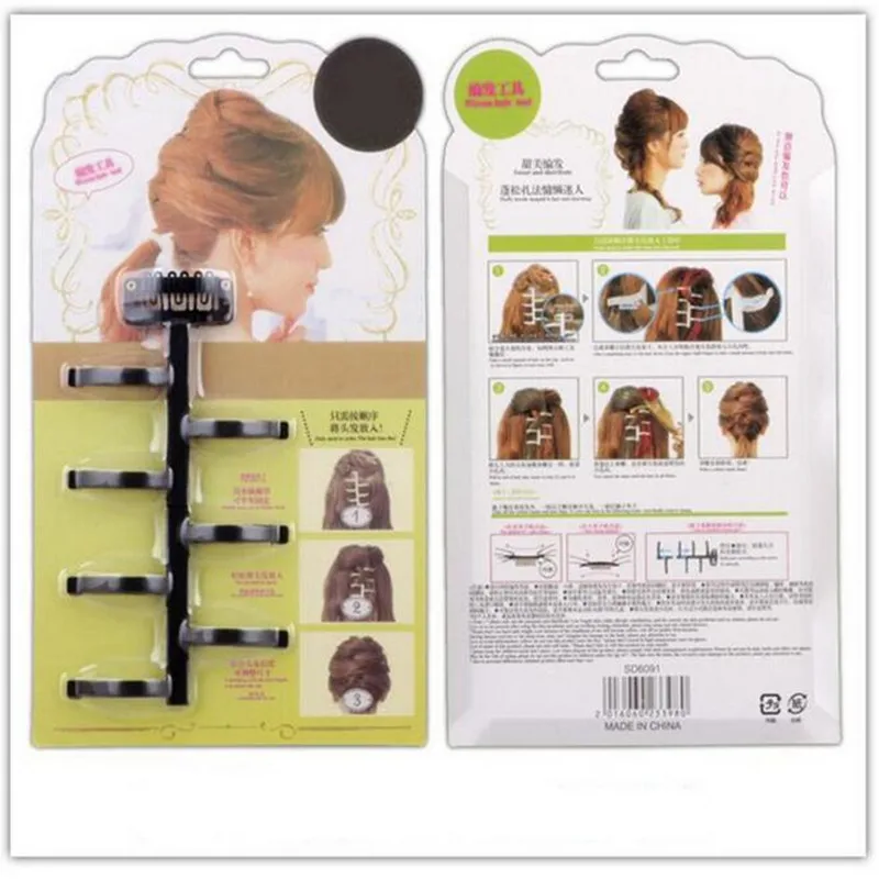 

1Pc Women Hairpins New Creative Centipede Braid DIY Fast Hair Braiders Hair Styling Tools Barretters Hair Clips Headwear Trendy