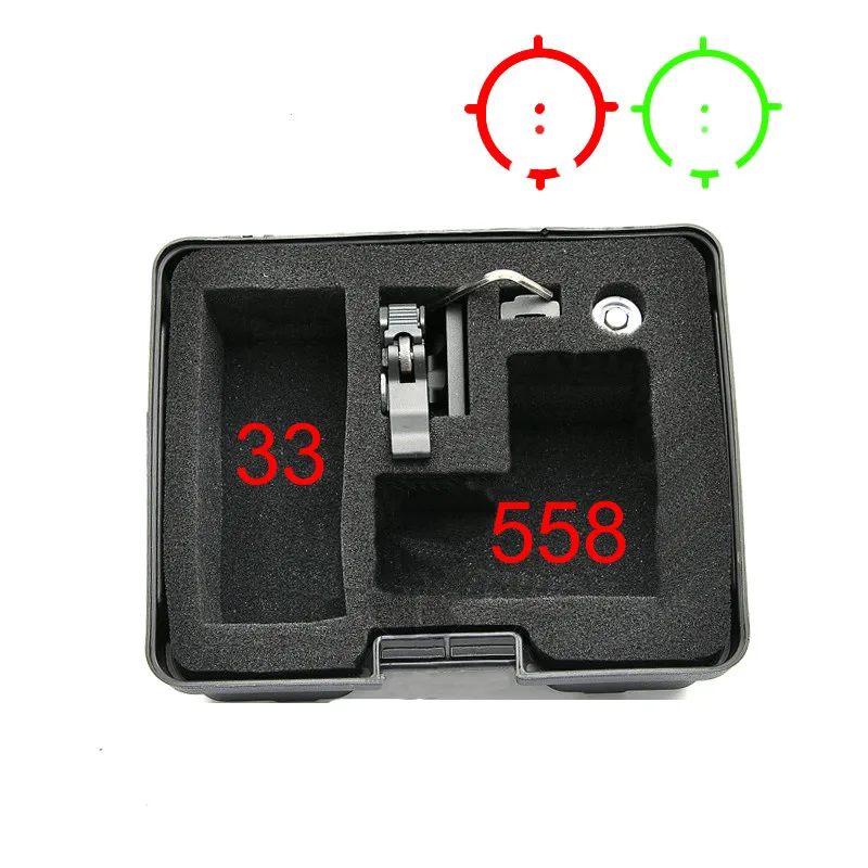 

Outdoor Hunting 558+33 Holographic Red Green Dot Sight Rifle Scope for 20mm Weaver Rail Mounts Tan and Black Color