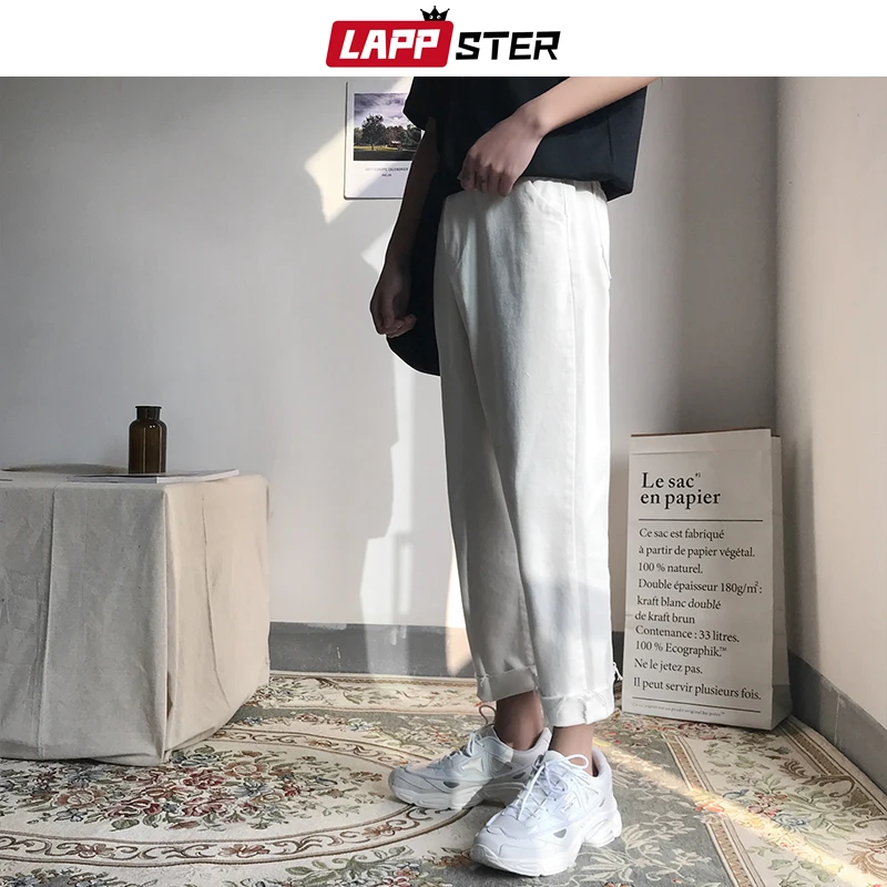 Джинсы LAPPSTER мужские прямые в стиле хип хоп корейские модные узкие брюки из денима
