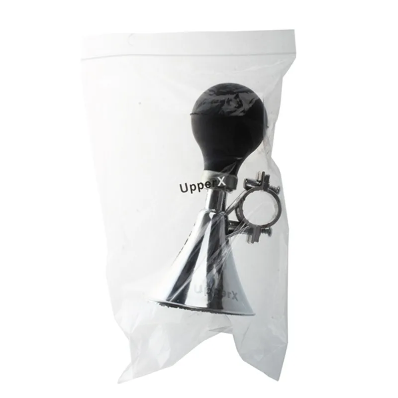 UPPERX черная резиновая лампа 21 мм Диаметр руля велосипеда Воздушный Рог Стеклярус труба