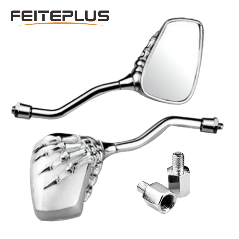 

2x Fashion Universal Motorcycle Left Right Side Mirrors Motorbike Rearview Mirror For Most Dirt Bike Sport Bike Street Bike