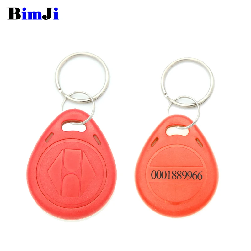 RFID 125 кГц EM4100 брелок Чип TK4100 теги 125 кГц только для чтения - Цвет: RED