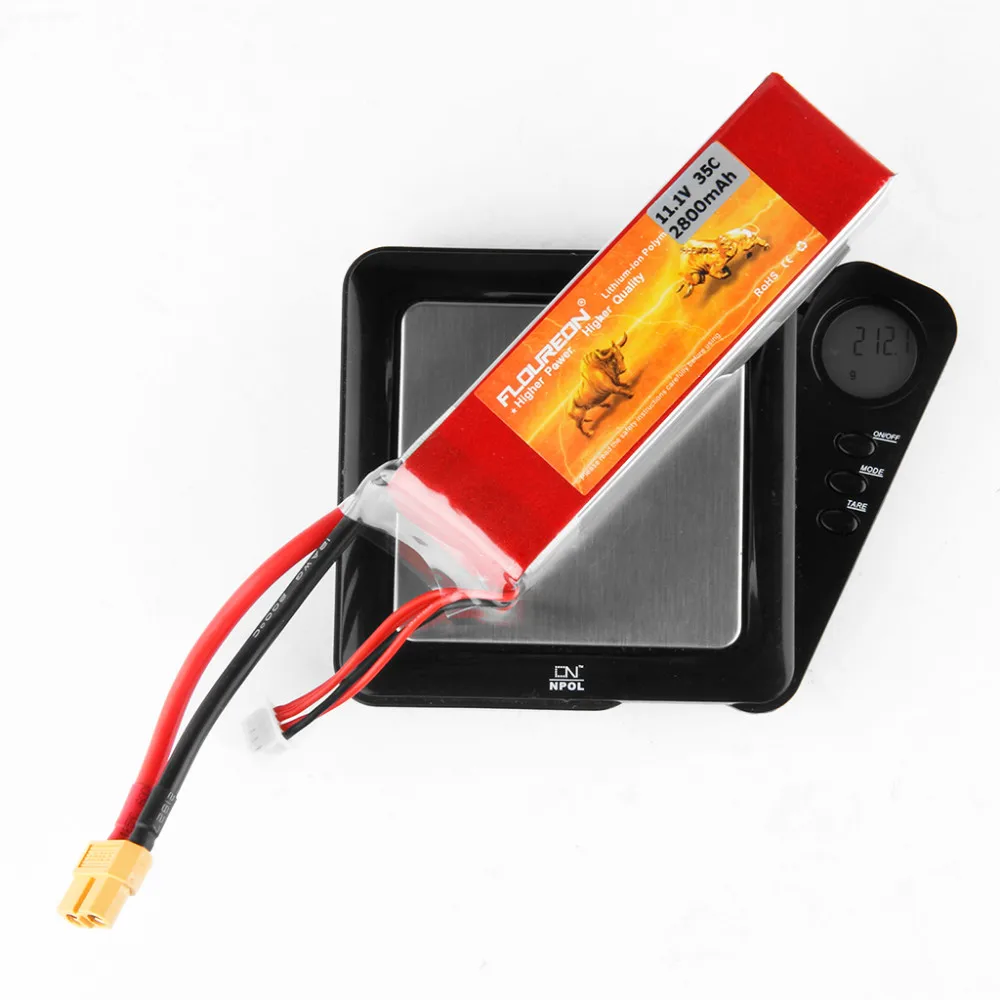 FLOUREON 11,1 V 2800mAh 35C 3S Lipo RC аккумулятор перезаряжаемые литий-полимерные батареи пакет XT60 Разъем для RC вертолет Квадрокоптер игрушки