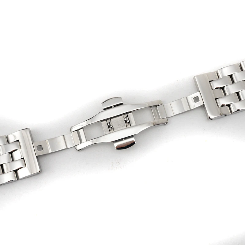 Shellhard 5 Colors Stainless Steel Watches Buckle Luxury Watch Band Strap Bracelet 20/22/24/26mm Replacement Solid Link Bracelet