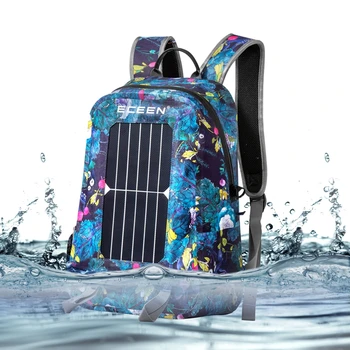 Waterproof 17L 7W Travel Solar Backpack  2