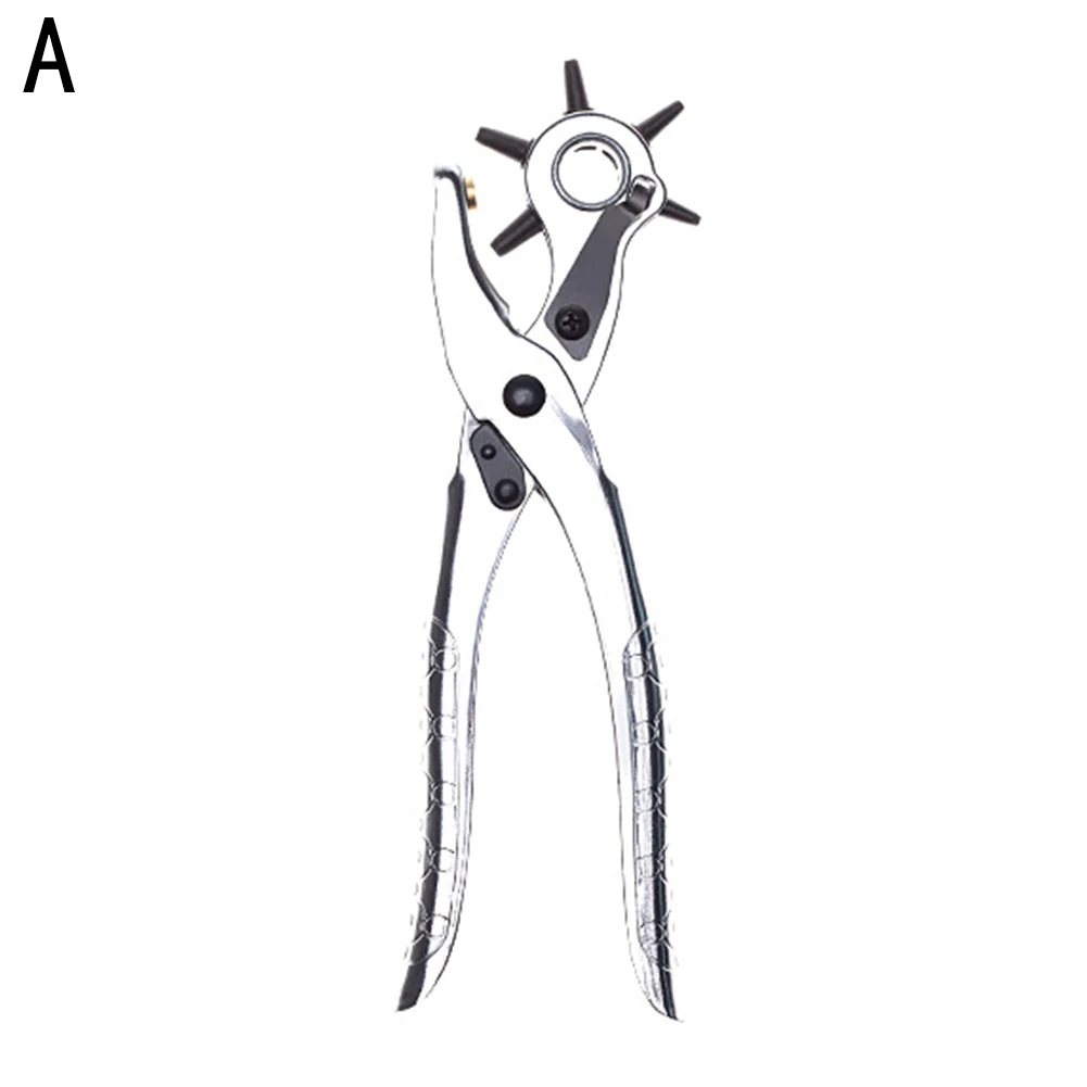 Многофункциональный пробивая плоскогубцы кожаный ремень часы Дырокол машина инструмент 2 - Цвет: A