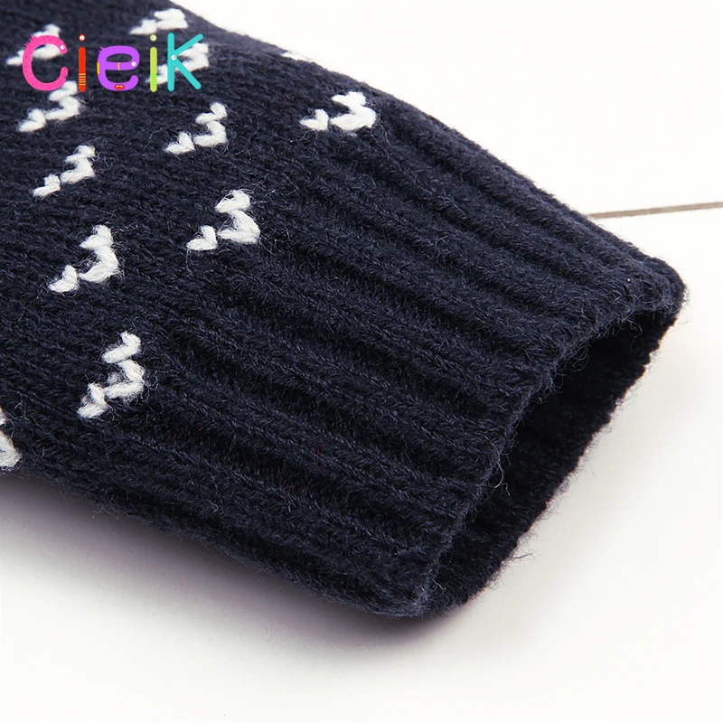 CieiK Baby Girl Outwear Knitted Children Hooded Sweater Christmas Winter Boy Clothes Newborn Jacket Casaco Infantil Kids Coat (9)