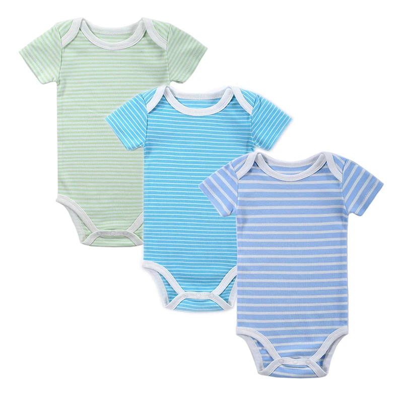 Mother Nest 3 Pieceslot Fantasia Baby Bodysuit Infant JumpsuitOverall Short Sleeve Body Suit Baby Clothing Set Summer Cotton (4)