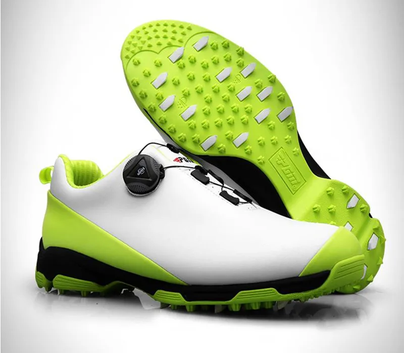 Обувь для гольфа; Мужская водонепроницаемая Спортивная обувь; обувь с пряжкой; сетчатая подкладка; дышащие противоскользящие кроссовки для мужчин