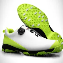 Обувь для гольфа; Мужская водонепроницаемая Спортивная обувь; обувь с пряжкой; сетчатая подкладка; дышащие противоскользящие кроссовки для мужчин