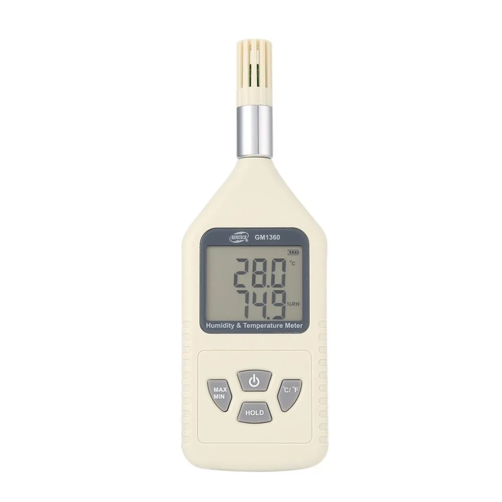 

Benetech GM1360 Mini Digital Humidity Temperature Meter LCD Digital Thermo-Hygrometer Detector Moisture Meter Thermometer