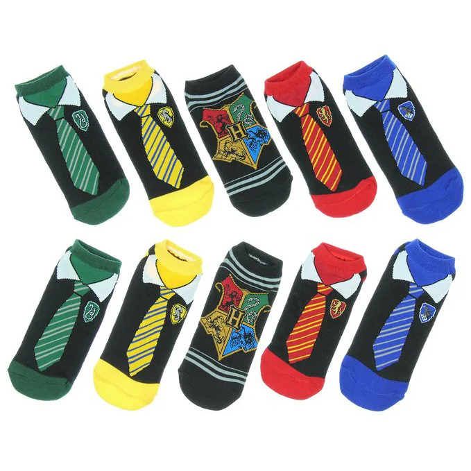

Spring Summer Harri Potter Socks Hufflepuff Slytherin Ravenclaw Gryffindor Sock calzino For Adults Women Men Harri potter Tie
