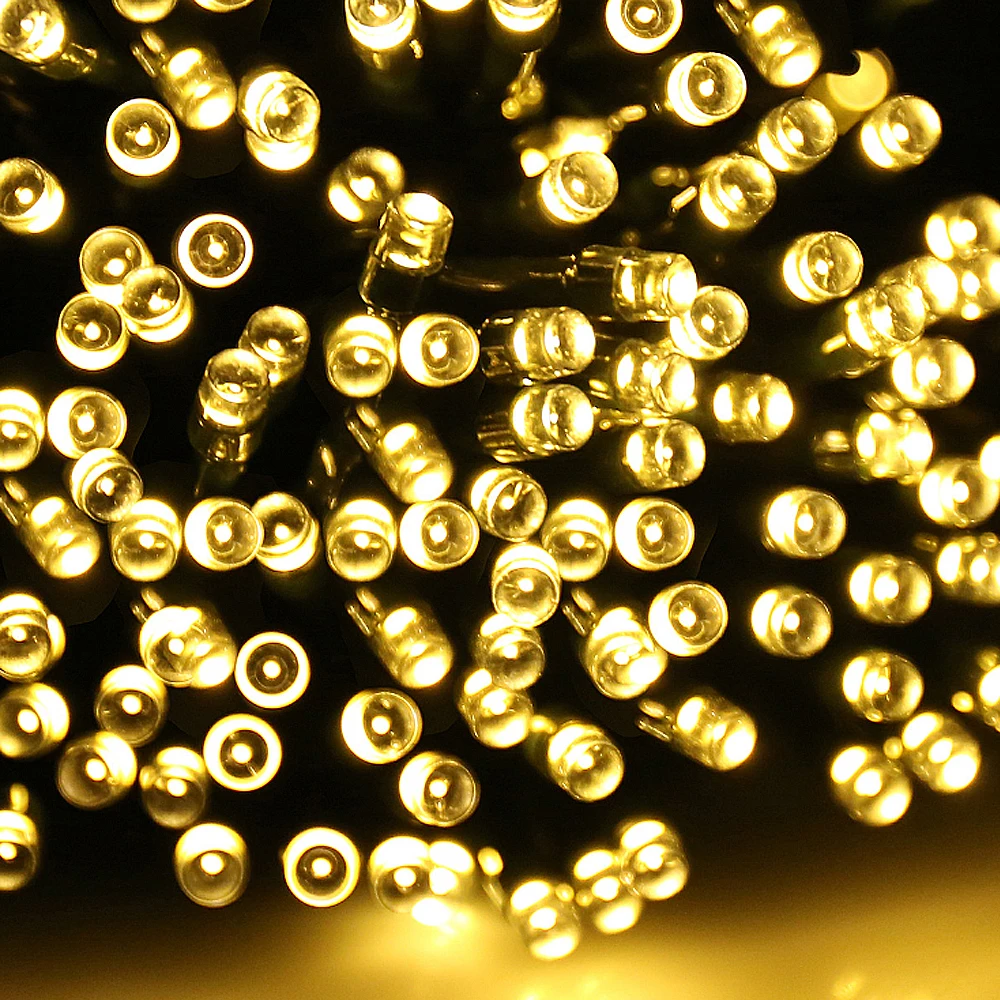 Гирлянда с питанием от солнечной батареи 50 м 500 светодиодный|led solar fairy lights|led light