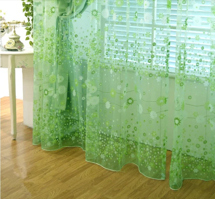 

Fashion Tulle Voile Door Window Curtain Drape Panel Sheer Scarf Assorted Free shipping green style