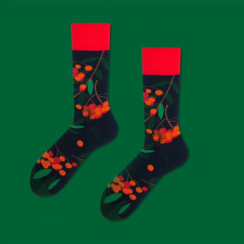 Веселое Harajuku Творческий Happy Socks носки унисекс дизайн животных японские носки Для женщин фрукты Calcetines Mujer Skarpety Skarpetki Sokken