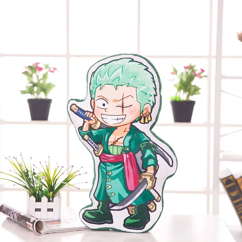 Zoro плюшевые подушки один кусок плюшевые куклы Чоппер детские мягкие игрушки Детская кровать подушка игрушка мягкая подушка для украшения дома - Цвет: Озерный синий