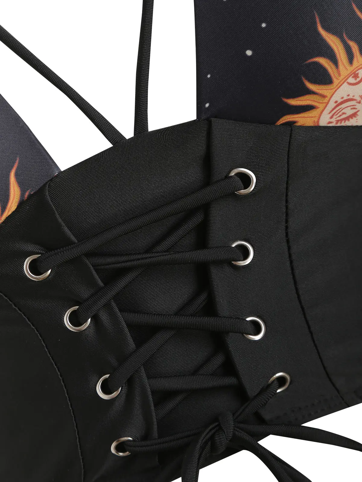 Günstige Wipalo Spitze Bis Geraffte Sonne Und Mond Tankini Sets Draht Freies Bademode Frauen Sommer 2019 Spitze Up Hohe Taille Badeanzüge strand