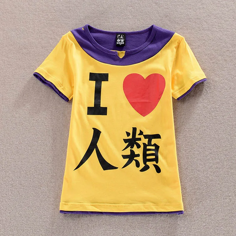 Coshome No Game No Life Sora Cosplay T Shirts Costumes Men Long Sleeves T-shirt Adult Yellow Tops Summer Tees (4)