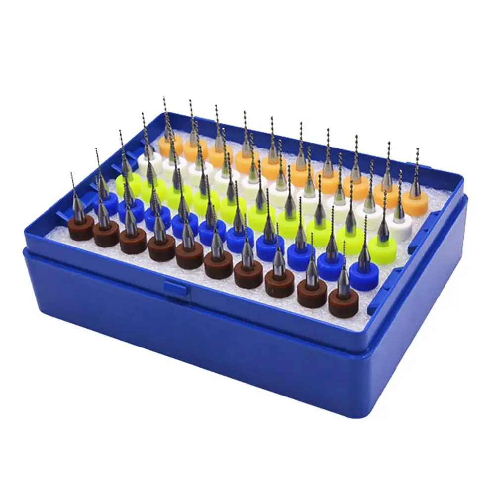 

50pcs drill bits tools Tungsten Carbide Micro Drill Bits Set Engraving Tools for PCB Circuit Board 0.5+0.6+0.7+0.8+0.9mm