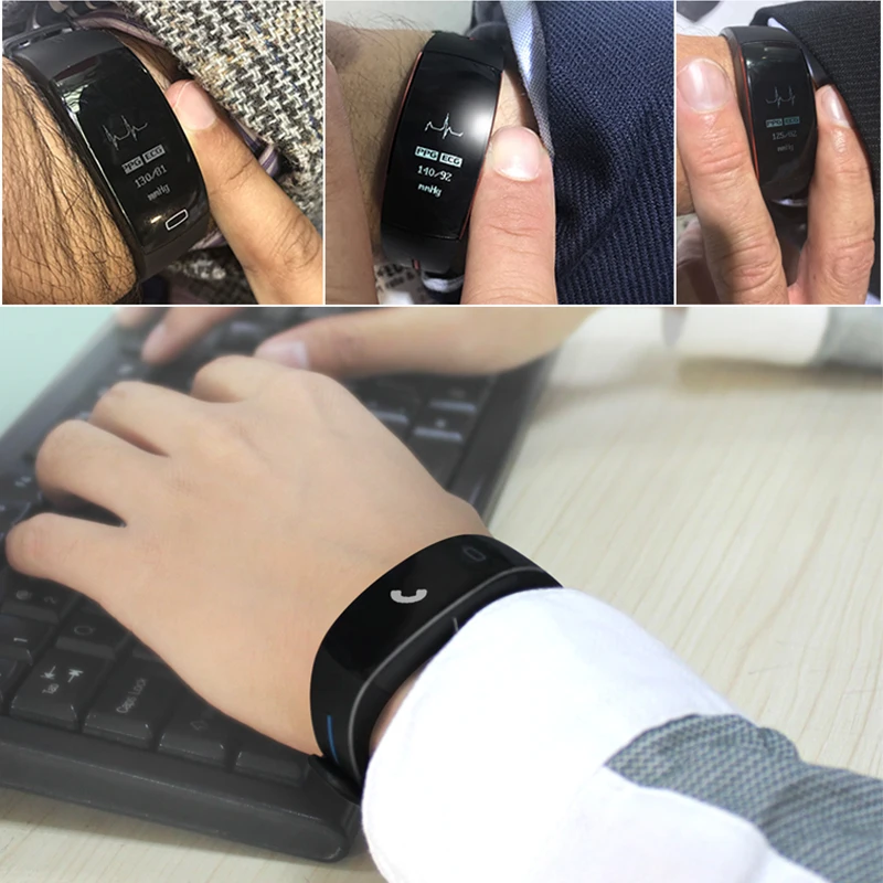 FREZEN P3 Smart Band Поддержка ЭКГ+ PPG крови Давление мониторинга сердечного ритма IP67 водонепроницаемый шагомер спортивные Фитнес браслет