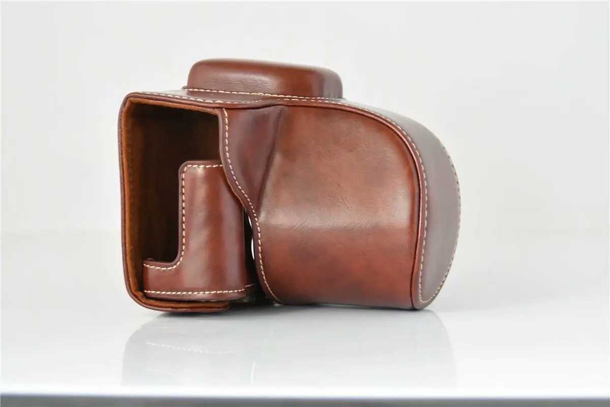 High Qaulity PU Leather Camera Case Full Bag For Fujifilm XT100 XT200 XS10 FUJI x-t100 X-T200 XS10  Camera Bag Cover With Strap camera and lens backpack