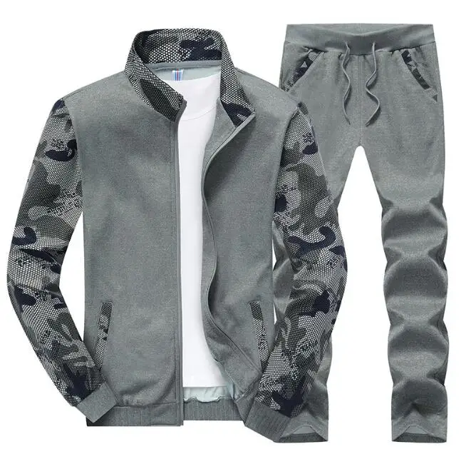 Модные спортивные костюмы для мужчин комплект брендовая Повседневная куртка + брюки для девочек костюм демисезонный Толстовка мужской
