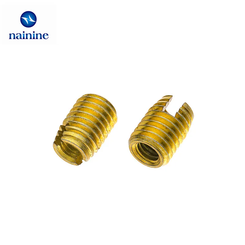

10Pcs M2 M2.5 M3 M4 M5 M6 M8 Galvanized Self Tapping insert Screw Bushing 302 Slotted Type Wire Thread Insert Nut Repair HW068