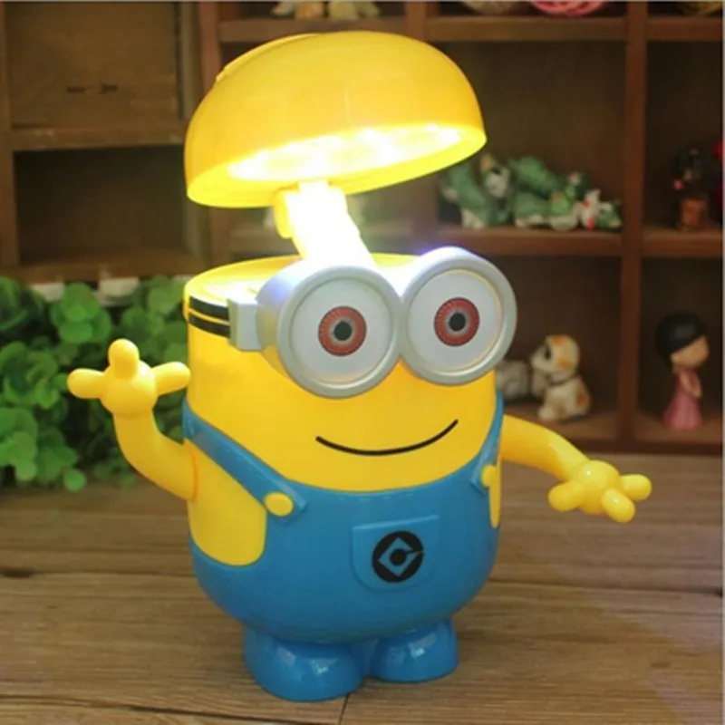 Minions Novelty Baymax Cartoon LED Night Light Baby Room Kids Bed Lamp