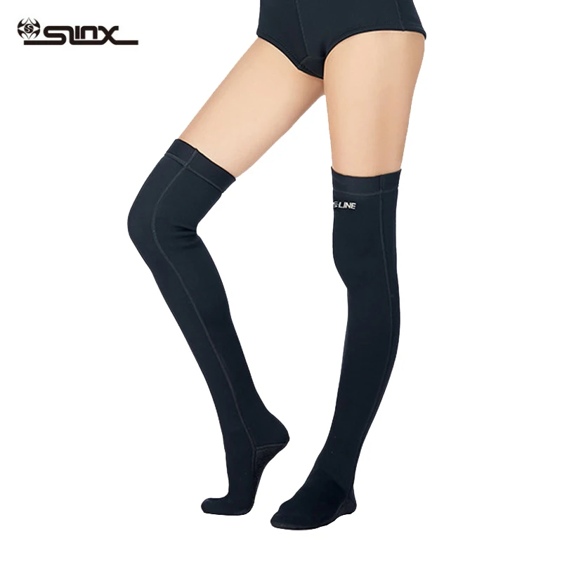 

Women Sports 2MM Diving Sexy Long Stockings Super Elastic Swimming Wading Socks over the Knee Beach Sun Protection Warm Sock