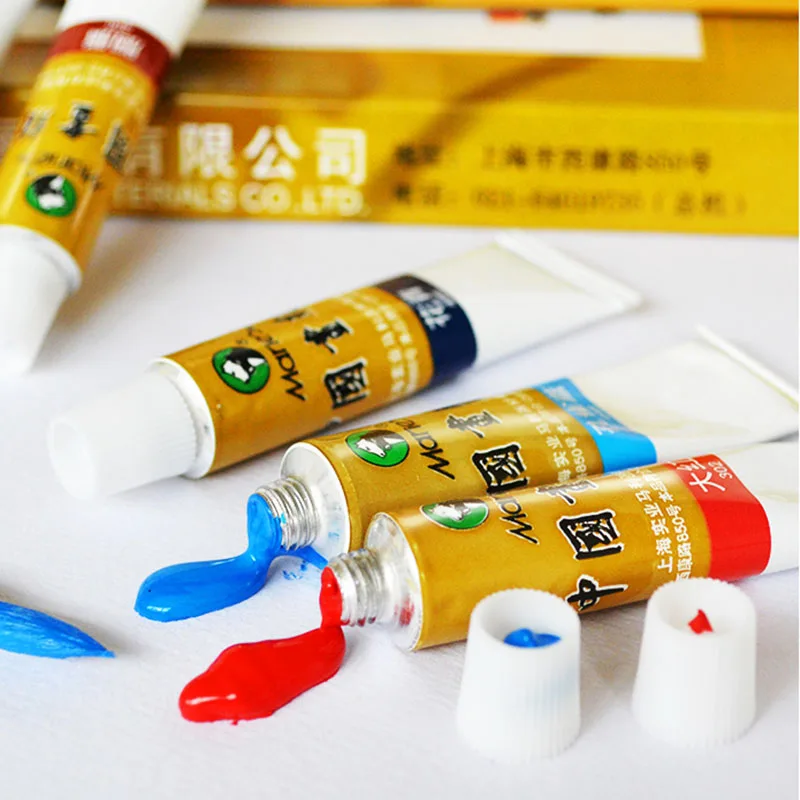 Maries Chinese Painting Pigment 12/18/24/36 Color Chinese Painting Set Beginner Pigment Set