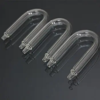 

1oc U Shaped Transparent Bend Glass Tube Fish Tank Tube for Aquarium Co2 Diffuser CO2 Equipment Connector Aquarium Accessories