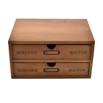 

Useful Antique Wooden Jewelry Storage Box Retro Europe 4 Drawers Make-up Storage Box Organizer Wood Drawers