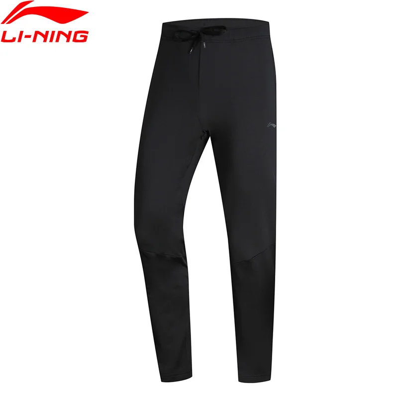 Li Ning мужские тренировочные брюки 3D облегающие обычная посадка 84% полиэстер