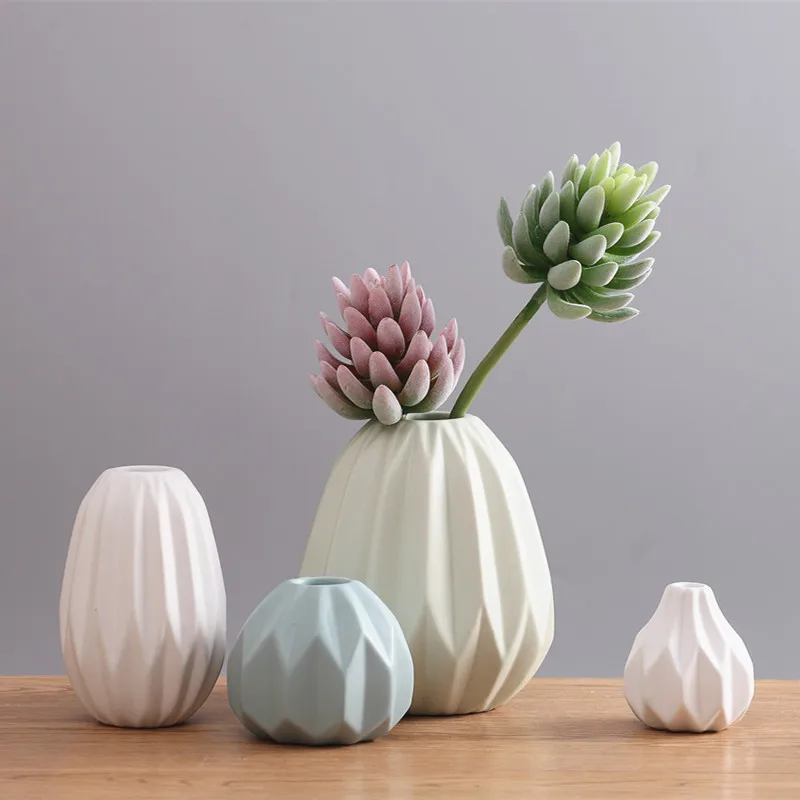 

Nordic Ceramic Vase for Flower Arrangement, Simple Living Room, Table Ornaments, Modern, 1Pc