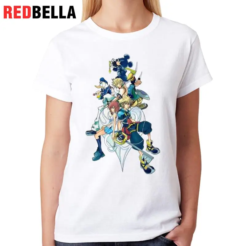 REDBELLA одежда Vrouwen Geek Популярные Аниме США комиксы Hipster Tumblr Футболка девушку 100%