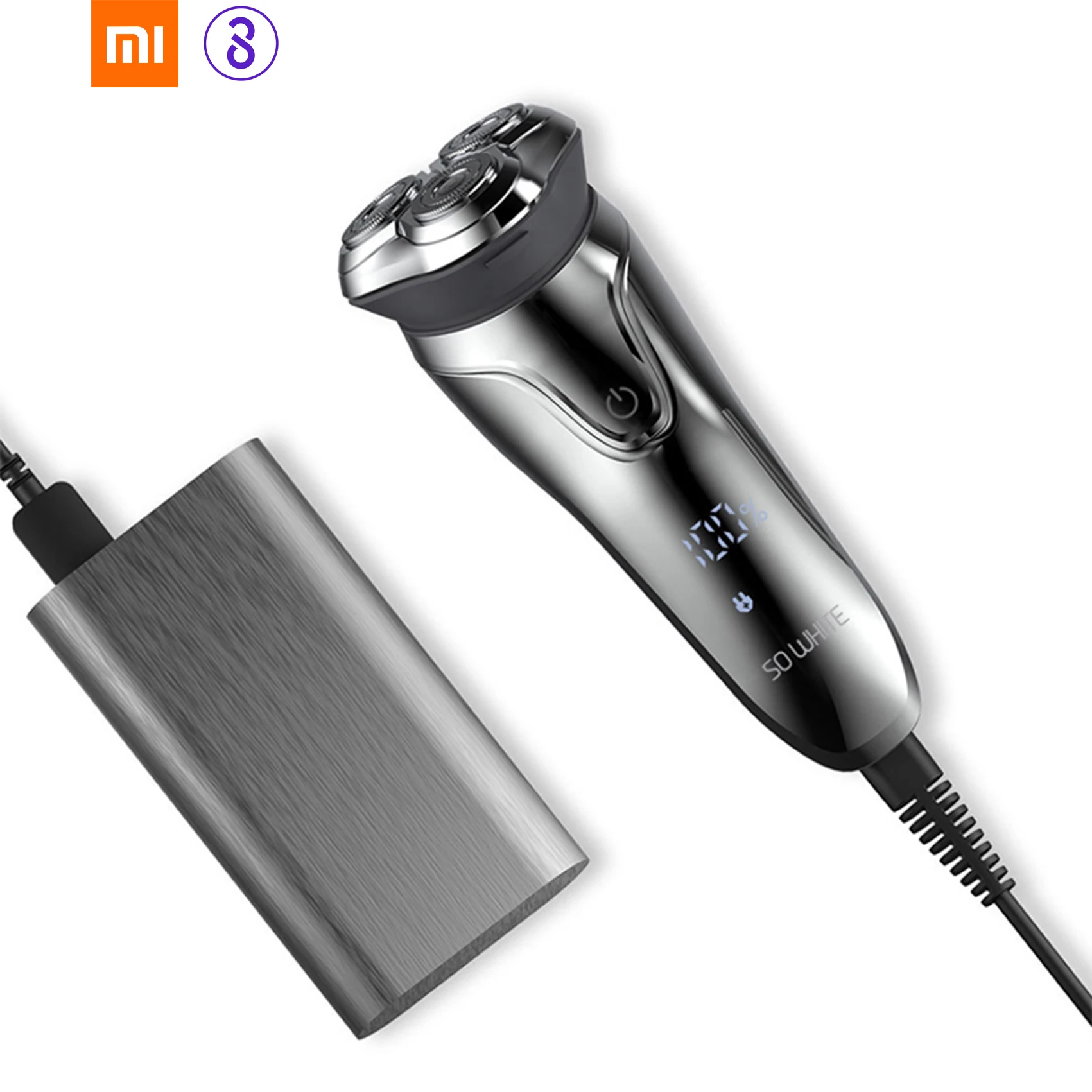 Soocas SO WHITE ES3 Электробритва Моющаяся USB перезаряжаемая Беспроводная 3D умная бритвенная машина для мужчин