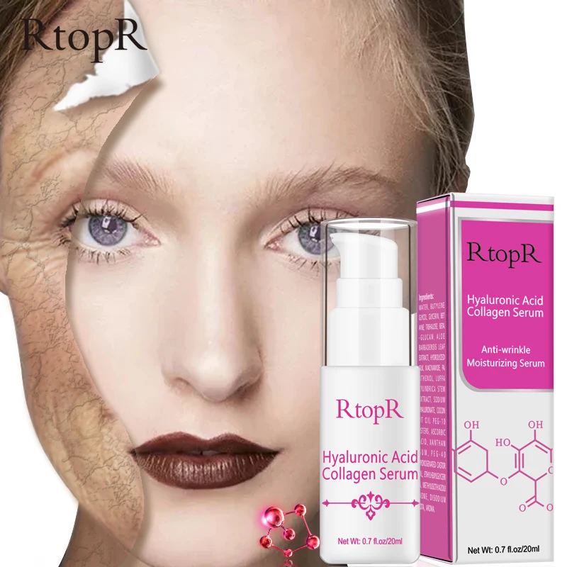 Hyaluronic Acid Collagen Face Serum Acne Treatment Anti Wrinkle Skin Care Essence Face Care Whitening Anti-Aging Facial Serum