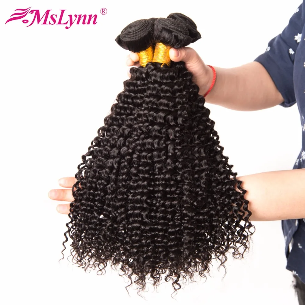 Mslynn Kinky Curly font b Hair b font Bundles font b Human b font font b
