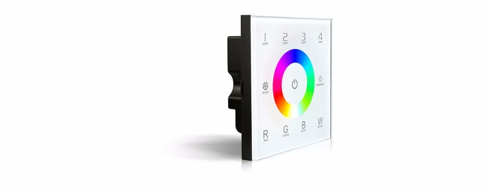DX8 rgbw Сенсорная панель led контроллер 4 зоновый RF 2 4G + DMX512 мастер RGBW настенный для
