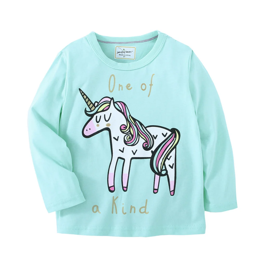 Футболки с единорогом для маленьких девочек;# LHF81